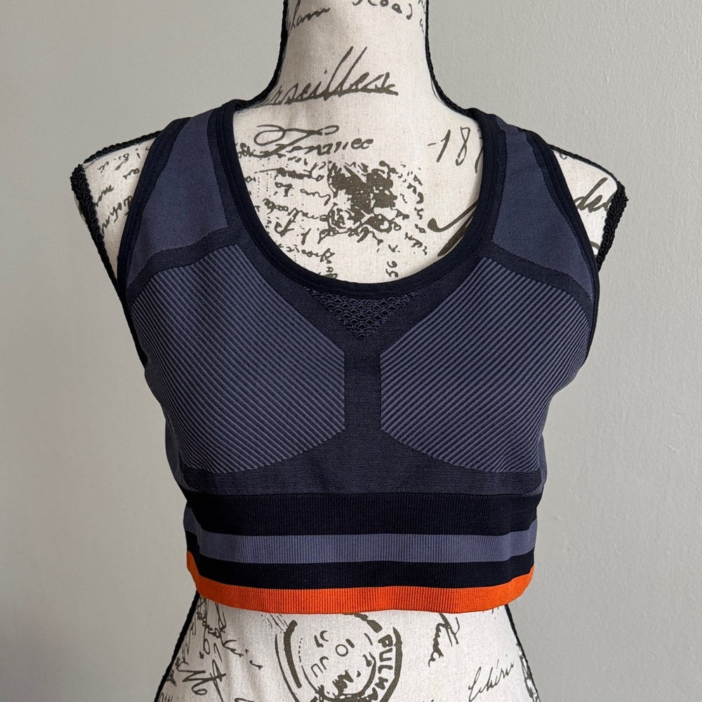 JoyLab Charcoal and Orange Sports Bra